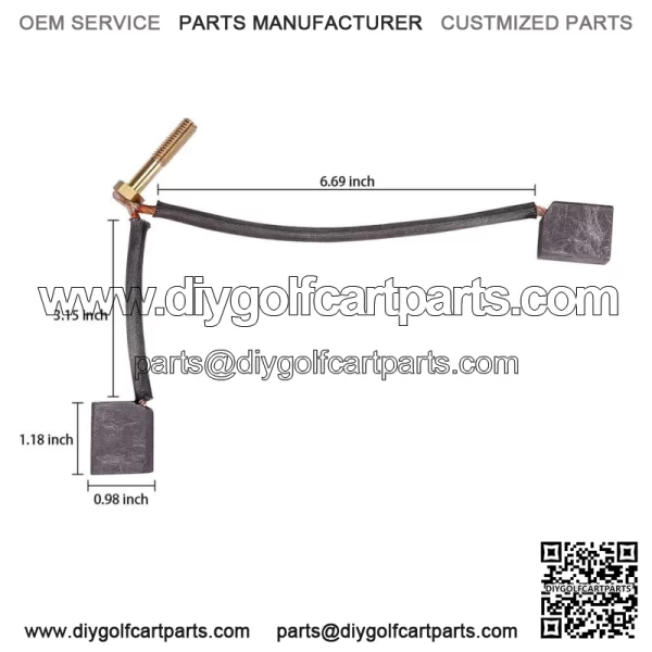 Golf Cart ADC Motor Brush Kit for Club Car EZGO TXT 97-09 73120G25 1021862-01 - Image 2