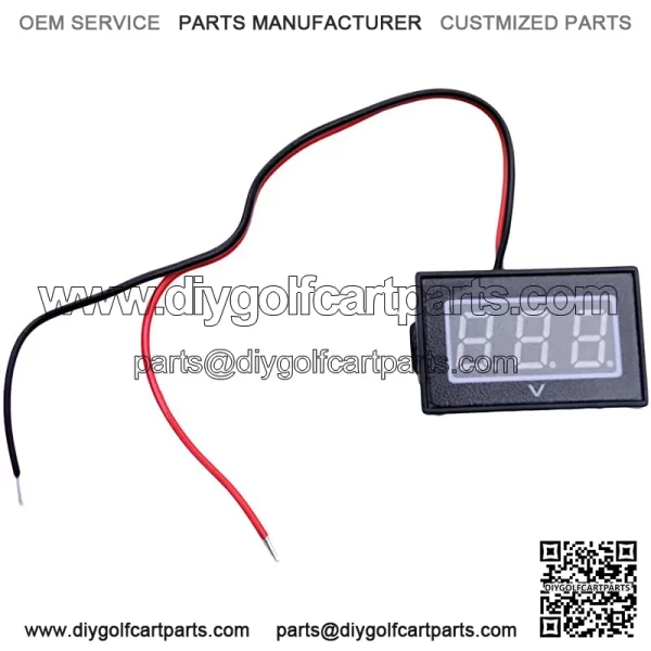 36V Golf Cart Digital Volt Meter Battery Gauge Golf for Club Car Cart E-Bike Bicycle Motorcycle Yamaha 12 24 36 48 Volt - Blue