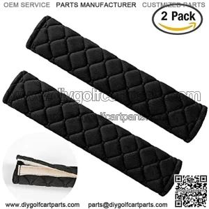 Universal Car Seat Belt Pads Cover,Seat Belt Shoulder Strap Covers Harness Pad for Car/Bag,Soft Comfort Helps Protect You Neck and Shoulder from The Seat Belt Rubbing(2-Pack)