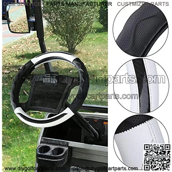 Golf Cart Steering Wheel Cover for Club Car, Quality Auto Industry Materials 14?? fits Club Car DS/Precedent - Image 2