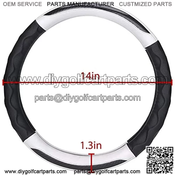 Golf Cart Steering Wheel Cover for Club Car, Quality Auto Industry Materials 14?? fits Club Car DS/Precedent - Image 4