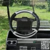 Anti Slip Steering Wheel Cover for Most of Golf Cart(not Include EZGO) - Black Gray - Image 2