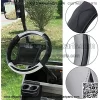 Anti Slip Steering Wheel Cover for Most of Golf Cart(not Include EZGO) - Black Gray - Image 5