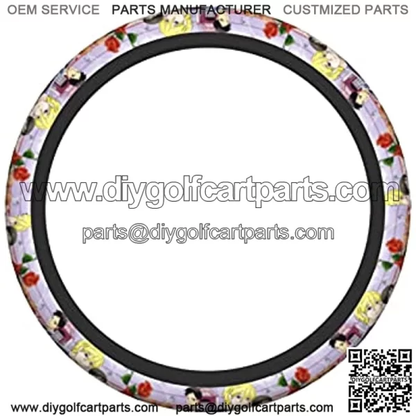 Ouran High School Host Club Steering Wheel Cover,car SUV Steering Wheel Protector,Suitable for Most Vehicles, from Cars to SUVs and ATVs to Trucks. Steering Wheel Protector for Women Men,Girls,Boys. - Image 2