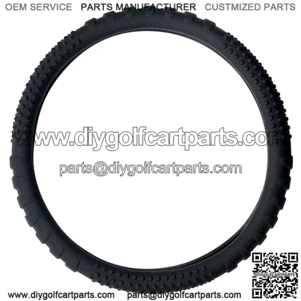 Rubber Steering Wheel Cover - Black