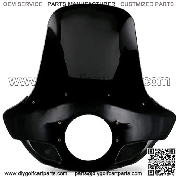 Smoke & Black Tall Fairing Windshield Headlight with 35mm-49mm Forks Club Style for Harley-Davidson Super Glide T-Sport FXDXT, FXR - Image 3