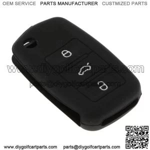 Funda De Silicona Con Llave Para B5 Golf 4/5/6 Jetta Mk6 Negro  Cubierta protectora de silicona clave