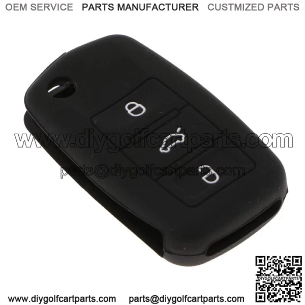 Funda De Silicona Con Llave Para B5 Golf 4/5/6 Jetta Mk6 Negro  Cubierta protectora de silicona clave
