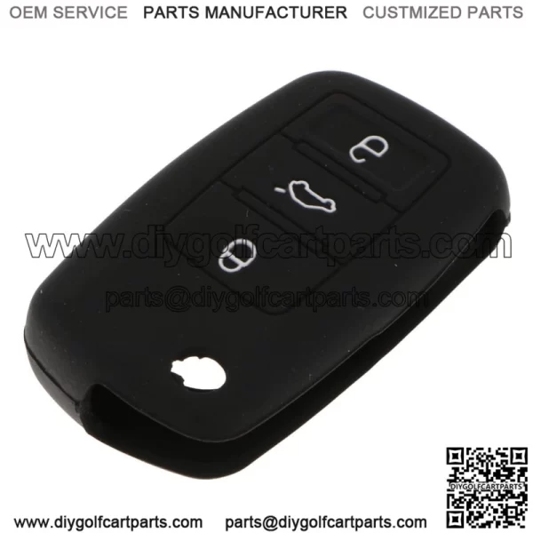 Funda De Silicona Con Llave Para B5 Golf 4/5/6 Jetta Mk6 Negro  Cubierta protectora de silicona clave - Image 4