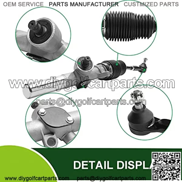 Golf Cart Steering Gear Box Assembly/Steering Rack for EZGO TXT 2001-Up Gas and Electric Golf Cart Models, Replaces OEM # 70602G01, 70964G01, 70964G02 - Image 5