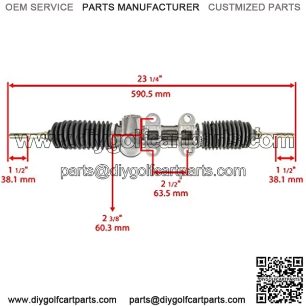 Compatible with Rack Pinion Steering Gear Box Yamaha JW1-F3400-00 JW1-F3400-01 - Image 2