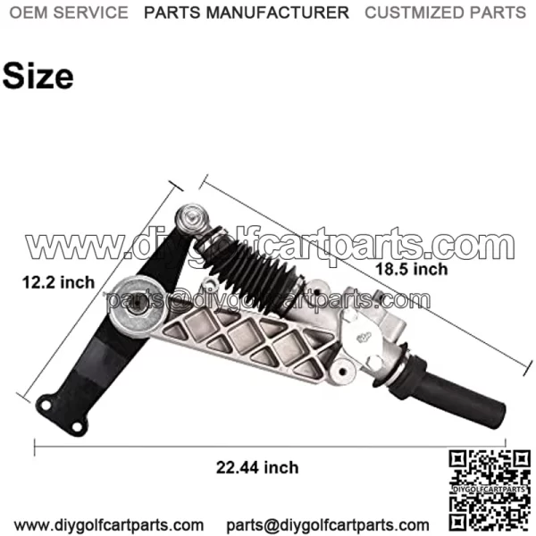 Steering Gear Box Assembly for 1994-2000 EZGO TXT Medalist Express Shuttle Refresher Workhorse ST Series Golf Cart, OEM# 70314-G01 70314-G02 70723-G02 - Image 3