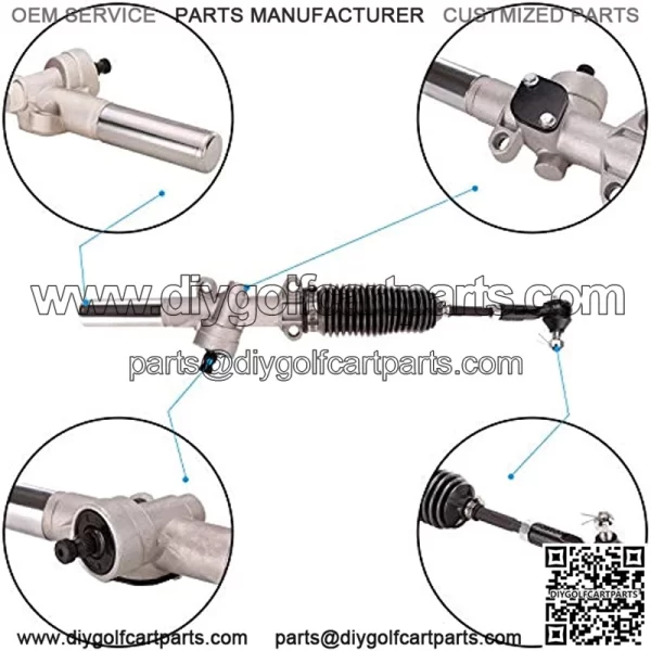 Golf Cart Steering Gear Box Assembly Fits for EZGO TXT 2001-UP Gas and Electric Golf Carts 70602G01 70964G01 70964G02 - Image 4