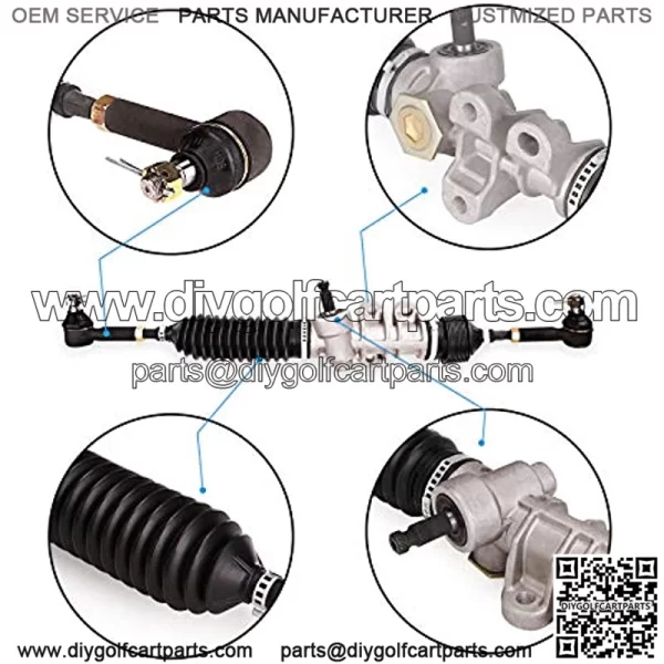 Golf Cart Steering Assembly for EZGO RXV Electric Gas 2008 & Up, Steering Rack Gearbox Assembly Golf Cart Parts 601500 618329 - Image 5