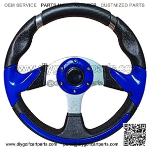Golf Cart Steering Wheel or Steering Wheel Adapter for Most Golf Carts Use Club Car Yamaha (13.7 inches)