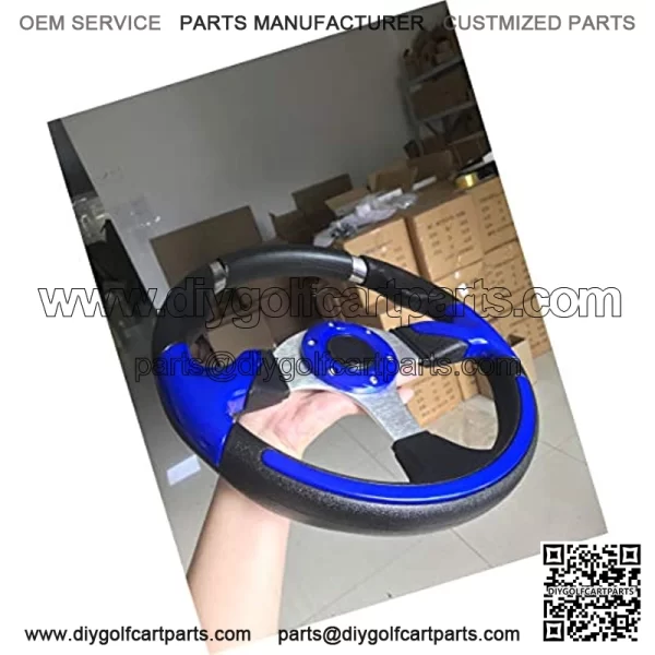 Golf Cart Steering Wheel or Steering Wheel Adapter for Most Golf Carts Use Club Car Yamaha (13.7 inches) - Image 2
