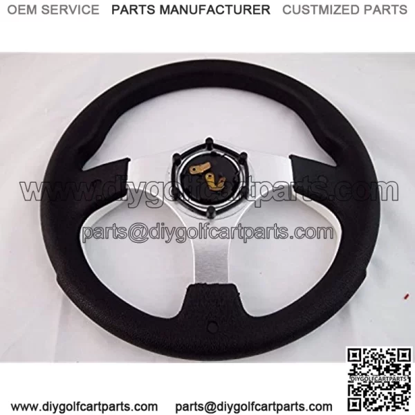 Fits CLUB CAR PRECEDENT White steering wheel golf cart With Adapter 3 spoke - Image 4