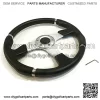 Universal 14" Steering Wheel Black/Chrome for Club Car, E-Z-GO, Yamaha Golf Cart