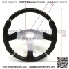 Universal 14" Steering Wheel Black/Chrome for Club Car, E-Z-GO, Yamaha Golf Cart - Image 2
