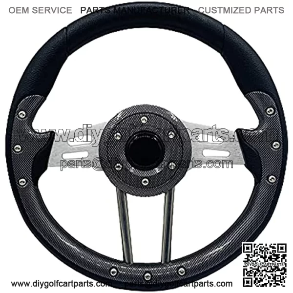 13 inches Golf Cart Steering Wheel For Most Golf Club Car and Yamaha (5166-04)