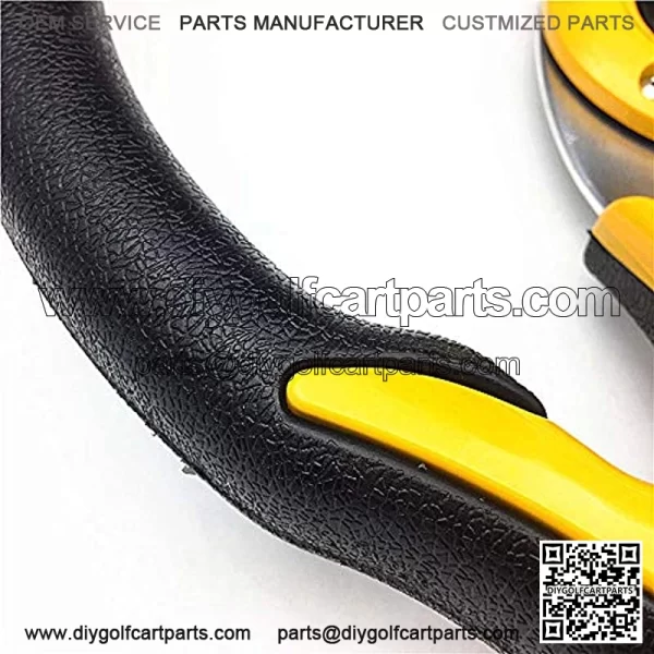 Golf Cart Steering Wheel or Adapter, Generic of Most Golf Cart for Club Car Yamaha(Yellow) - Image 4