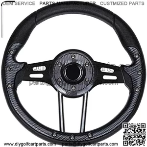 Golf Cart Steering Wheel for EZGO Club Car Yamaha Universal Steering Wheel EZGO Steering Wheel Club Car Cool Racing Style Steering Wheel Golf Cart