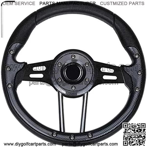 Golf Cart Steering Wheel for EZGO Club Car Yamaha Universal Steering Wheel EZGO Steering Wheel Club Car Cool Racing Style Steering Wheel Golf Cart
