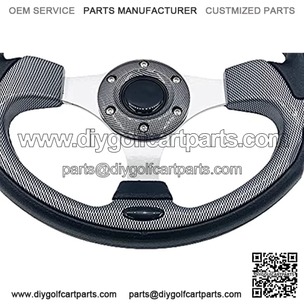 Universal 12.5?? Golf Cart Steering Wheel For Golf Cart Club DS and Precedent Yamaha EZGO Steering Wheel - Image 4