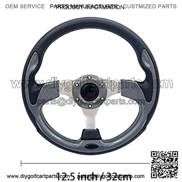 Universal 12.5?? Golf Cart Steering Wheel For Golf Cart Club DS and Precedent Yamaha EZGO Steering Wheel - Image 5