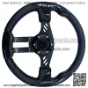 12.5 Inch Golf Cart Steering Wheel Carbon Fiber For Golf Cart Club Car DS & Precedent, EZGO TXT/RXV Yamaha (5115F) - Image 2