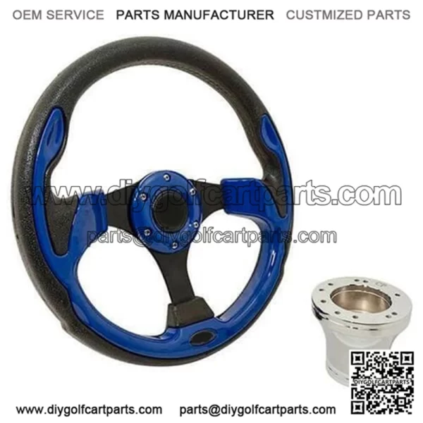 EZGO TXT/Medalist Golf Cart Rally Steering Wheel Kit - 12.5"(1994.5+) - Image 3