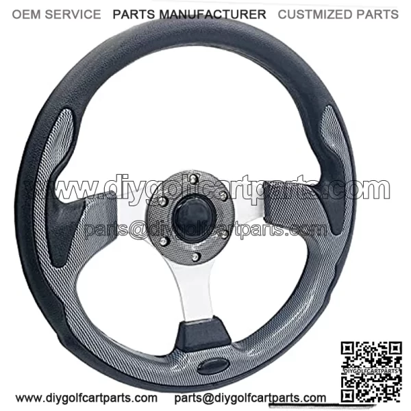 Universal 12.5?? Golf Cart Steering Wheel for Golf Cart Club Car Yamaha 320mm EZGO Steering Wheel Fit Club Car DS and Precedent