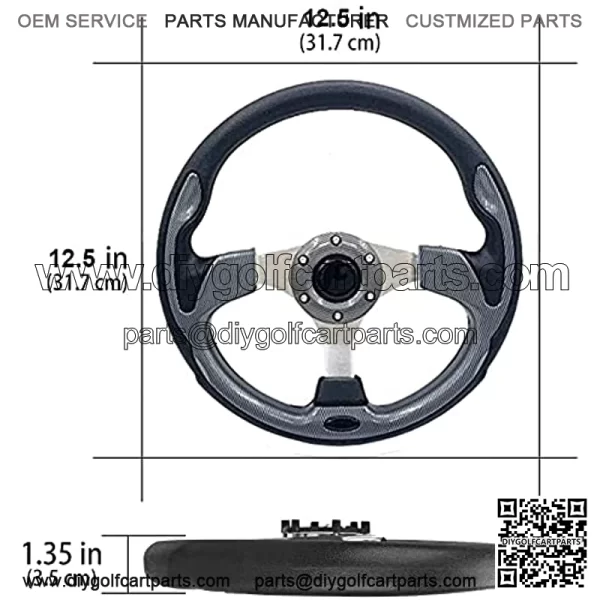 Universal 12.5?? Golf Cart Steering Wheel for Golf Cart Club Car Yamaha 320mm EZGO Steering Wheel Fit Club Car DS and Precedent - Image 4