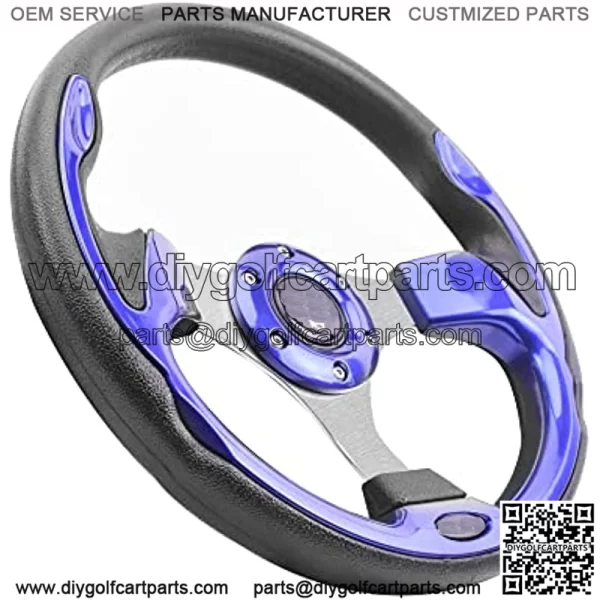 Universal Golf Cart Steering Wheel, Steering Wheel Hub Adapter (Sold Separately) fit Club Car EZGO Yamaha ICON Most Golf Carts - Image 2