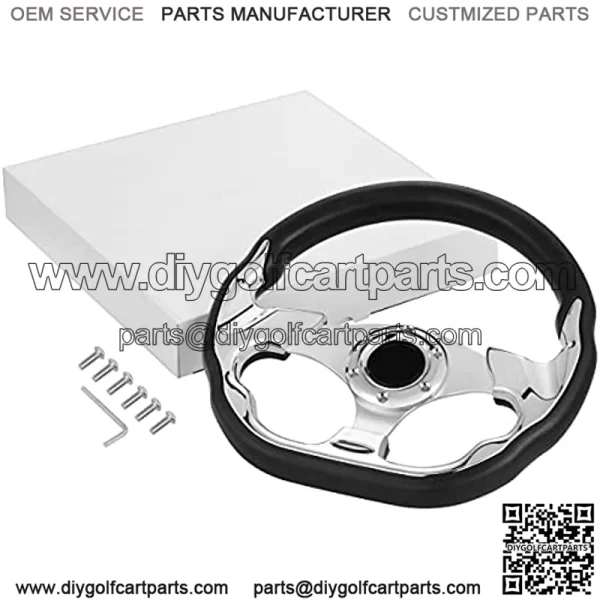 13 Inch Golf Cart Accessories Steering Wheel Carbon Fiber For Golf Cart Club Car DS & Precedent, EZGO TXT/RXV Yamaha - Image 3