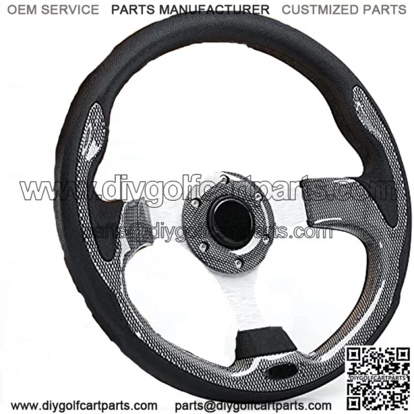 Golf Cart Steering Wheel or Adapter fits for Golf cart EZGO Club Car and Yamaha (Grey-3)