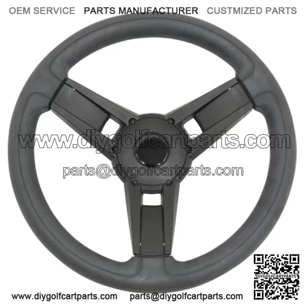 Italia Giazza Black Golf Cart Steering Wheel For All Club Car Precedent