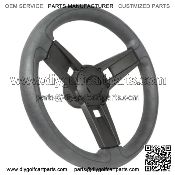 Italia Giazza Black Golf Cart Steering Wheel For All Club Car Precedent - Image 2