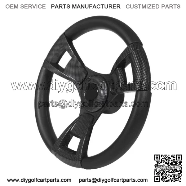 Italia Model 13 Carbon Fiber Golf Cart Steering Wheel For EZGO Golf Carts - Image 3