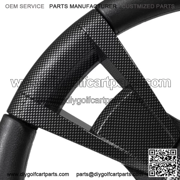 Italia Model 13 Carbon Fiber Golf Cart Steering Wheel For EZGO Golf Carts - Image 4