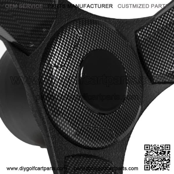Italia Model 13 Carbon Fiber Golf Cart Steering Wheel For EZGO Golf Carts - Image 5