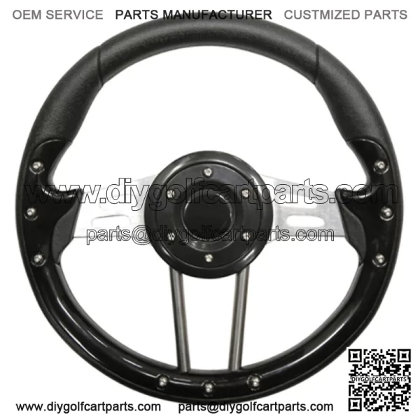 Aviator 4 Golf Cart Steering Wheel (Black)