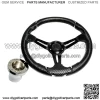 Club Car Precedent Golf Cart Steering Wheel 13 Inch Carbon Fiber w/ Adapter - Image 2