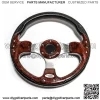 Super Sport Woodgrain Steering Wheel W/ Adapter For Club Car Precedent Golf Cart - Image 3