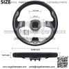 Golf Cart Steering Wheel and Adapter for Club Car DS Carts -Carbon Fiber - Image 2
