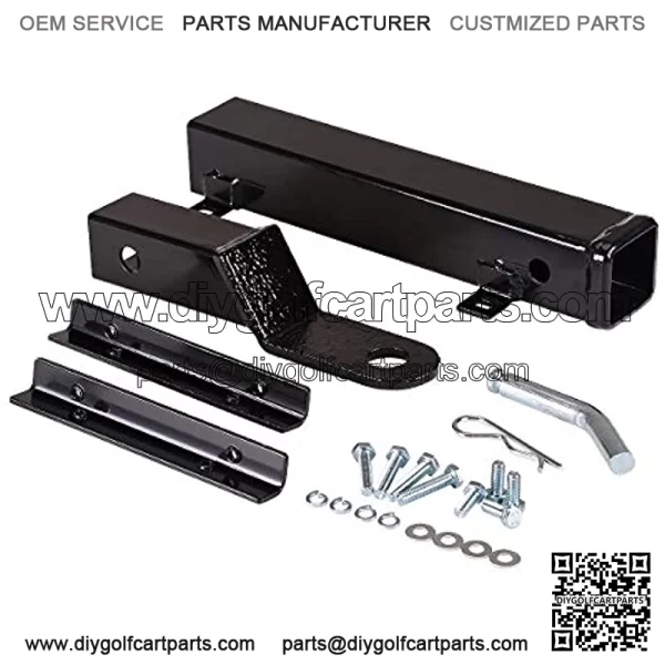 Universal Golf Cart Rear Grab Bar and Trailer Hook with Receiver and Grab Golf Cart on Back for Club Car Yamaha - Image 3
