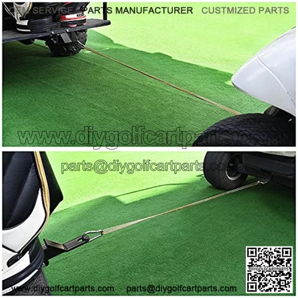 Universal Golf Cart Rear Seat Trailer Hitch with Receiver for Step on Back of Golf Cart - Image 3