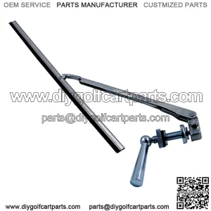 Golf Cart Wiper (Manual Wiper, Chrome Finish)