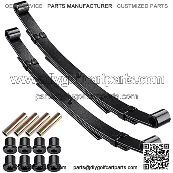 Club Car Heavy Duty Rear Leaf Spring Kit with Bushings & Sleeves for Club Car Golf Cart