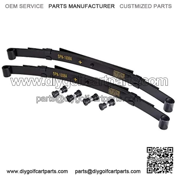 9.99WORLD MALL Heavy Duty Rear 4-Leaf Spring Kit with Bushings & Sleeves for Golf Cart DS, Not for Precedent - Image 2